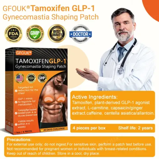GFOUK® Tamoxifen GLP-1 Gynecomastia Shaping Patch