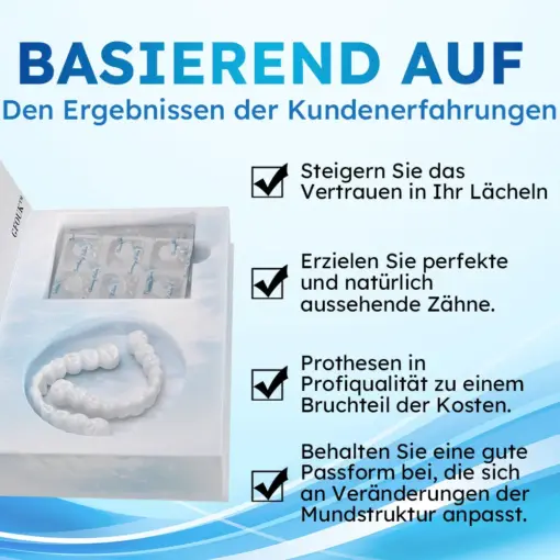 GDOUK™ Formbare Zahnprothesen und spezielle Reinigungstabletten