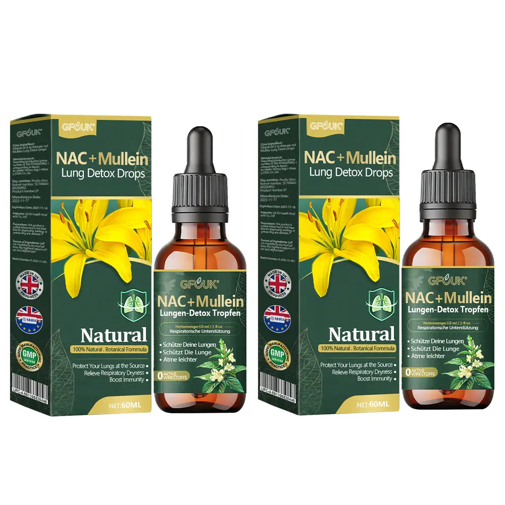 GFOUK® NAC + Mullein Lung Detox Drops