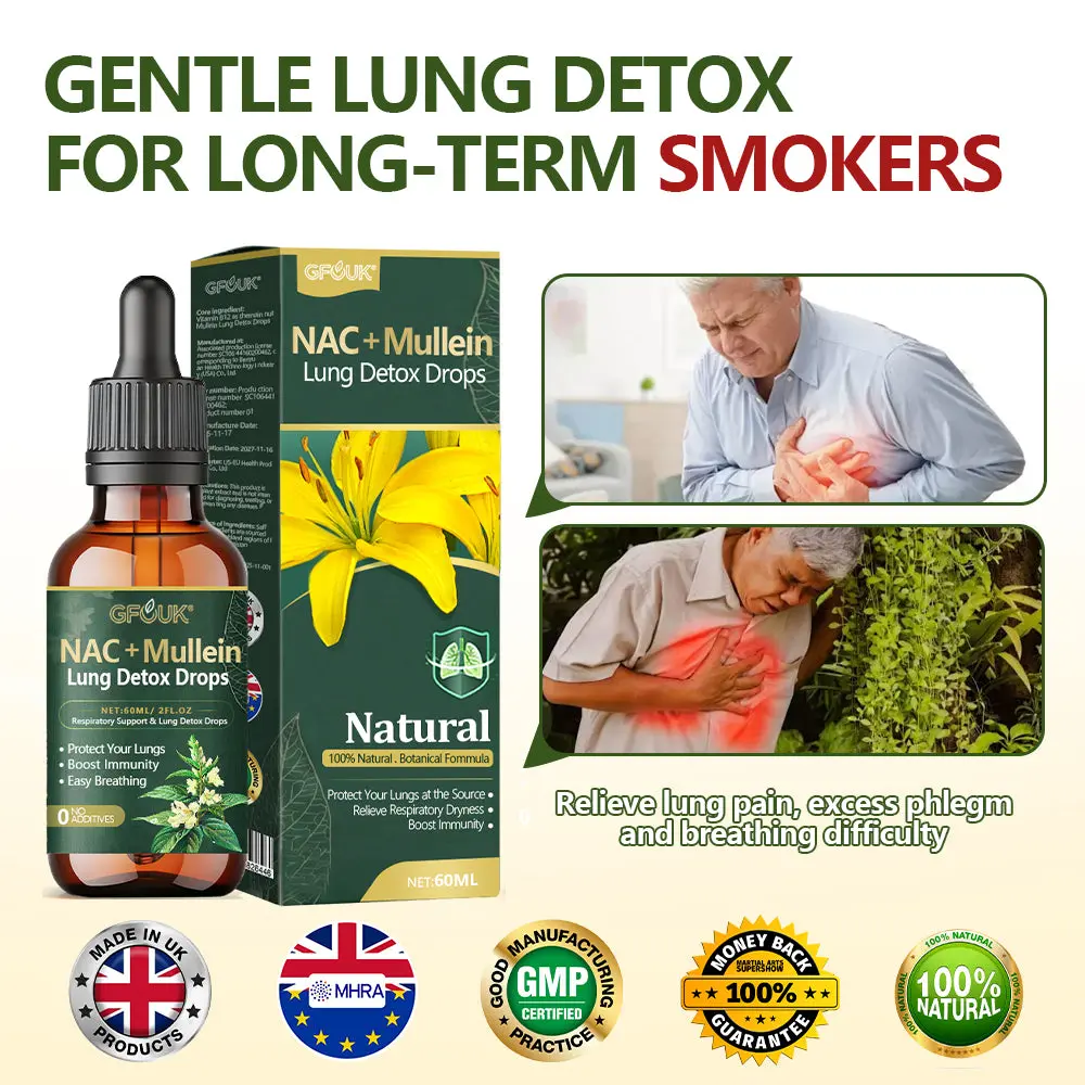 GFOUK® NAC + Mullein Lung Detox Drops