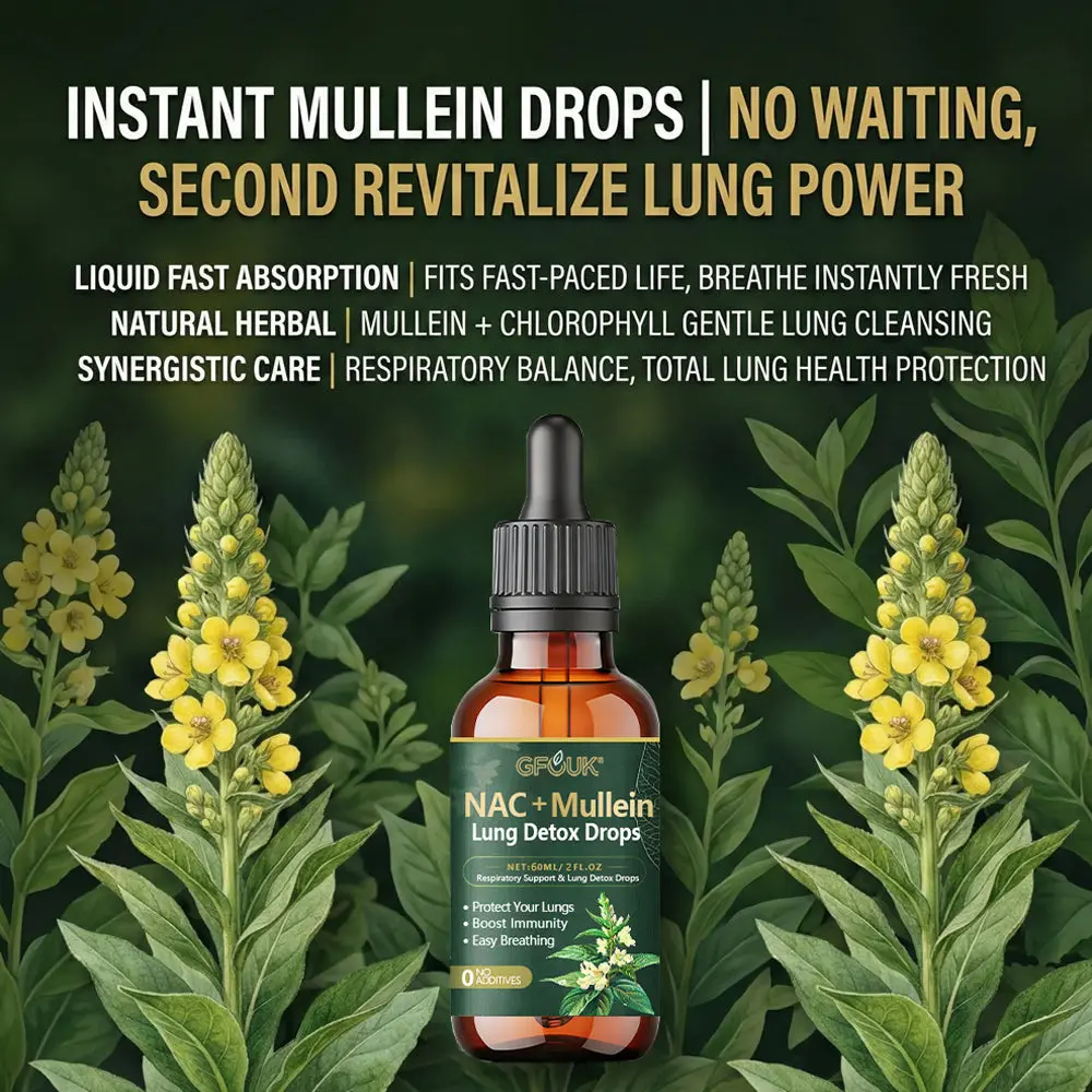 GFOUK® NAC + Mullein Lung Detox Drops