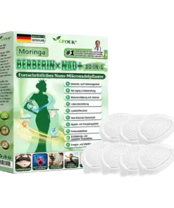 𝐆𝐅𝐎𝐔𝐊® Moringa · Berberin × NAD+ 10-in-1 Advanced Nano Mikronadel-Patch