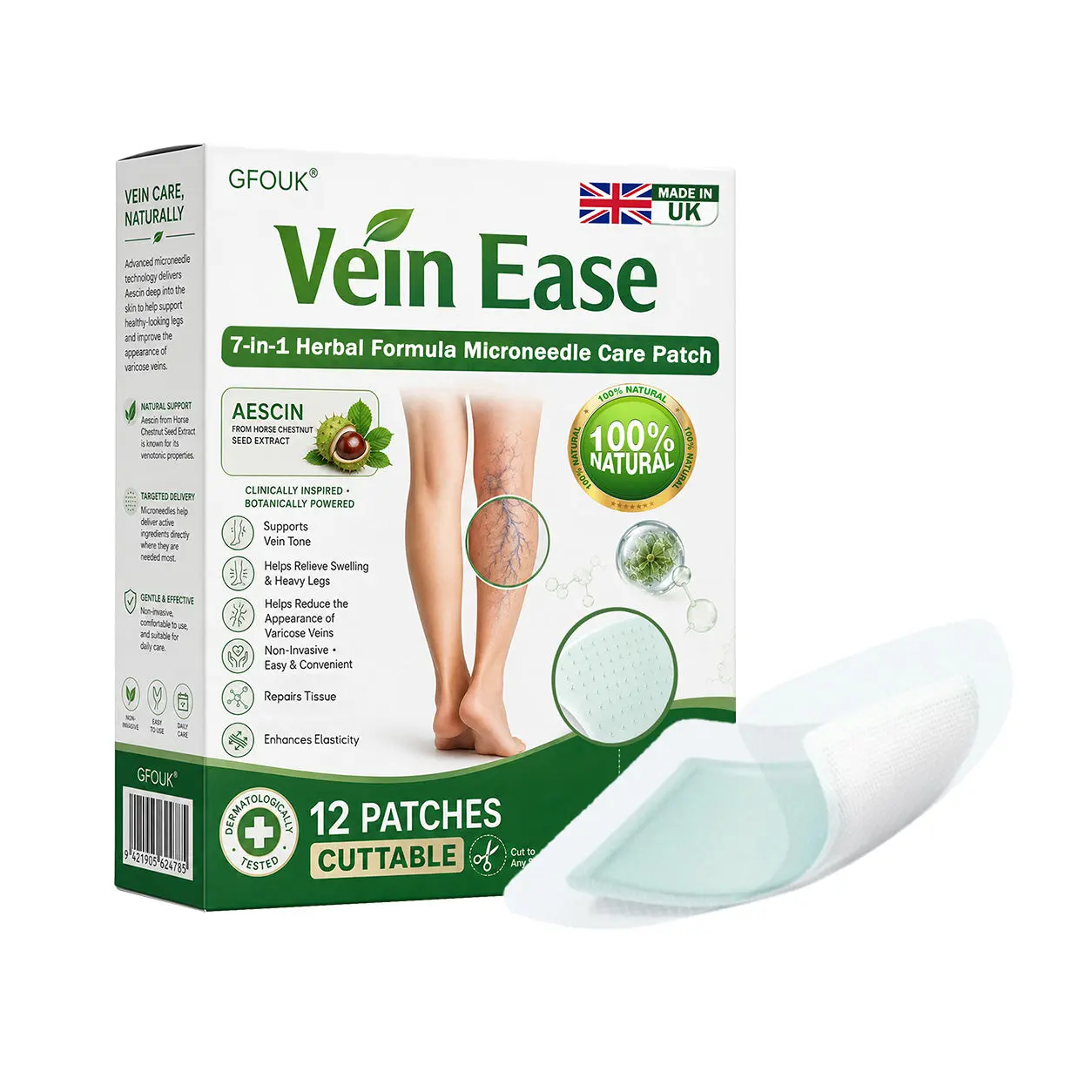 GFOUK® 7-in-1 Microneedle Vein & Lipedema Treatment Patch
