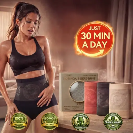GFOUK® Moringa & Berberine 4-In-1 Micro-Particle Sculpting & Fat-Burn Shorts
