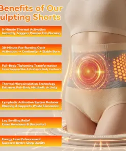 GFOUK® Moringa & Berberine 4-In-1 Micro-Particle Sculpting & Fat-Burn Shorts