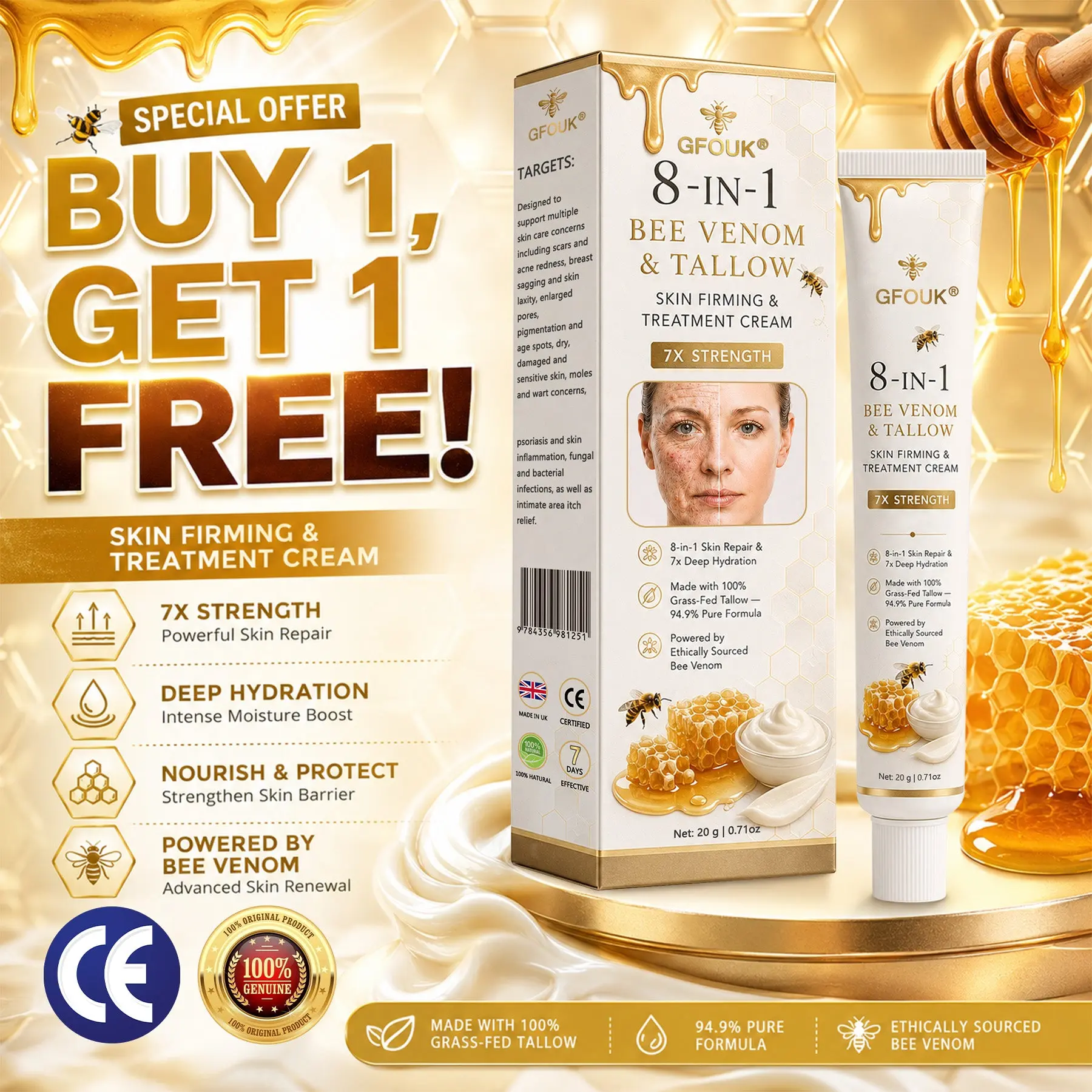 GFOUK® Bee Venom Skin Renewal Cream