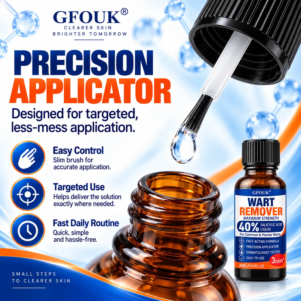 GFOUK®40% Salicylic Acid Wart Remover Liquid