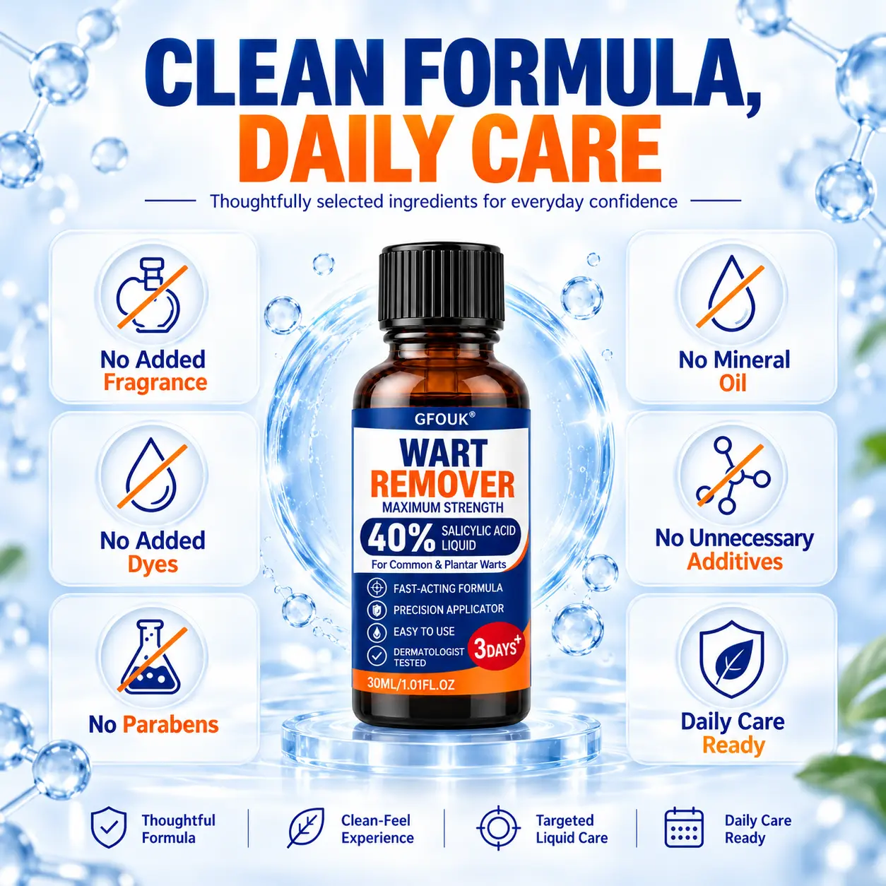 GFOUK®40% Salicylic Acid Wart Remover Liquid